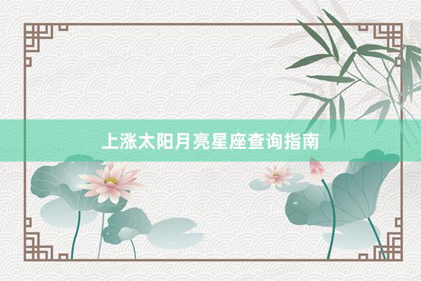 上涨太阳月亮星座查询指南
